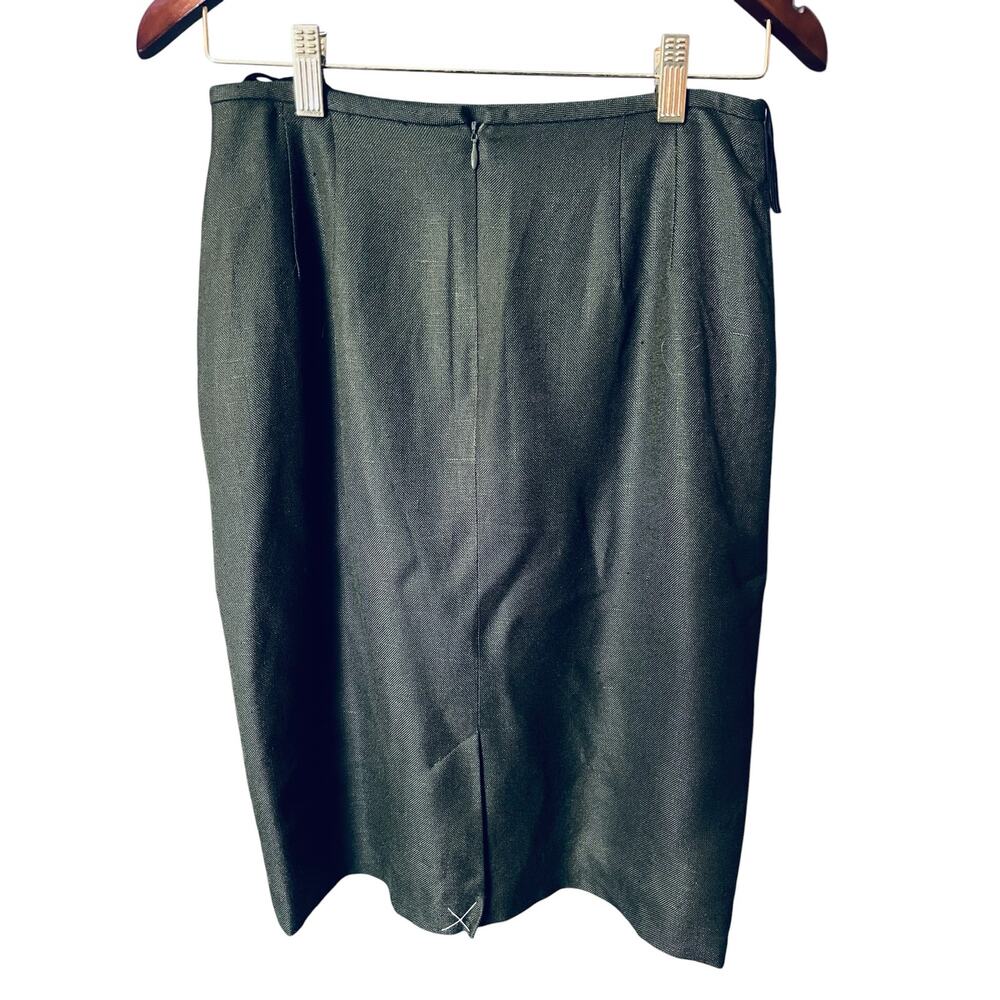 Liz Claiborne Green Pencil Skirt 8 Petite New With Tags Career Office Wear - Picture 2 of 6